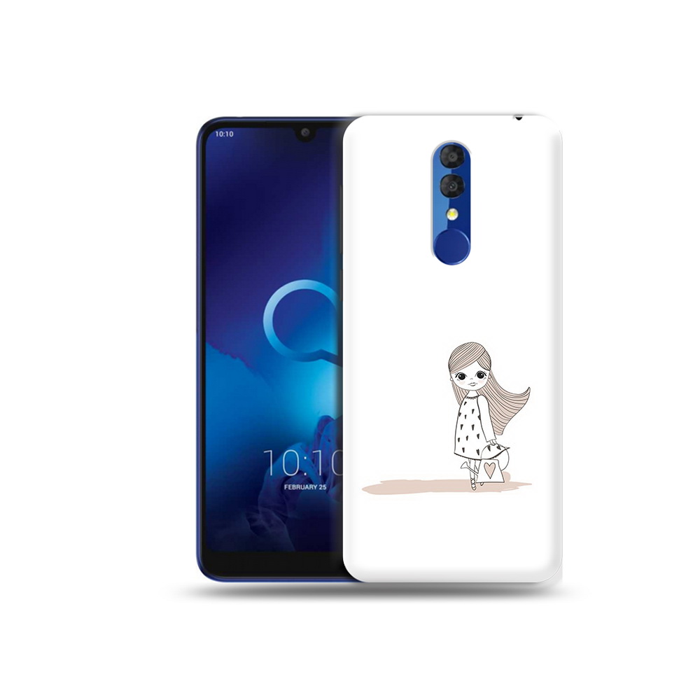 Чехол MyPads Tocco для Alcatel 3L 5039D (2019) Девочка с сумкой (PT227139.667.61)