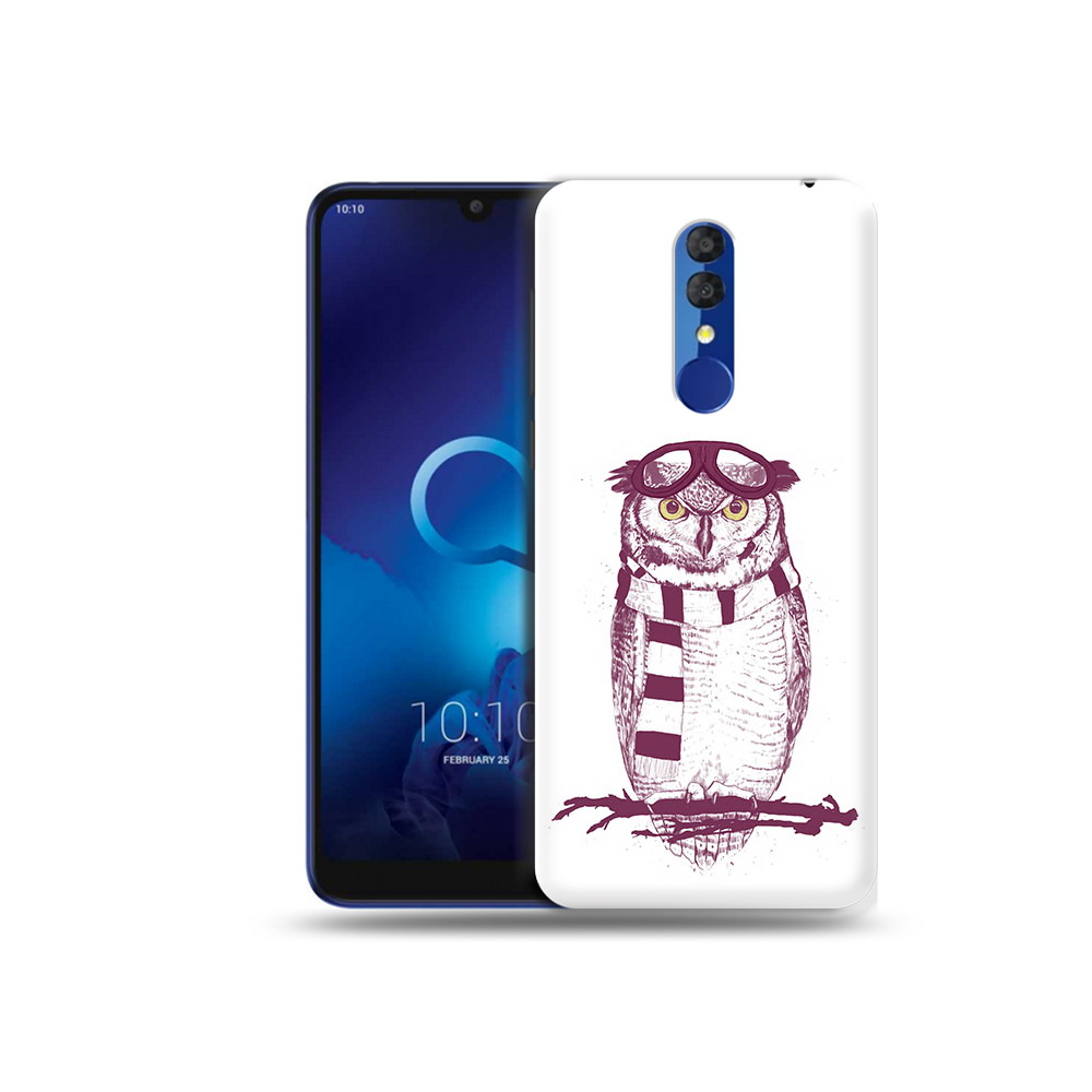 

Чехол MyPads Tocco для Alcatel 3L 5039D (2019) сова-летчик (PT227139.667.612), Прозрачный, Tocco