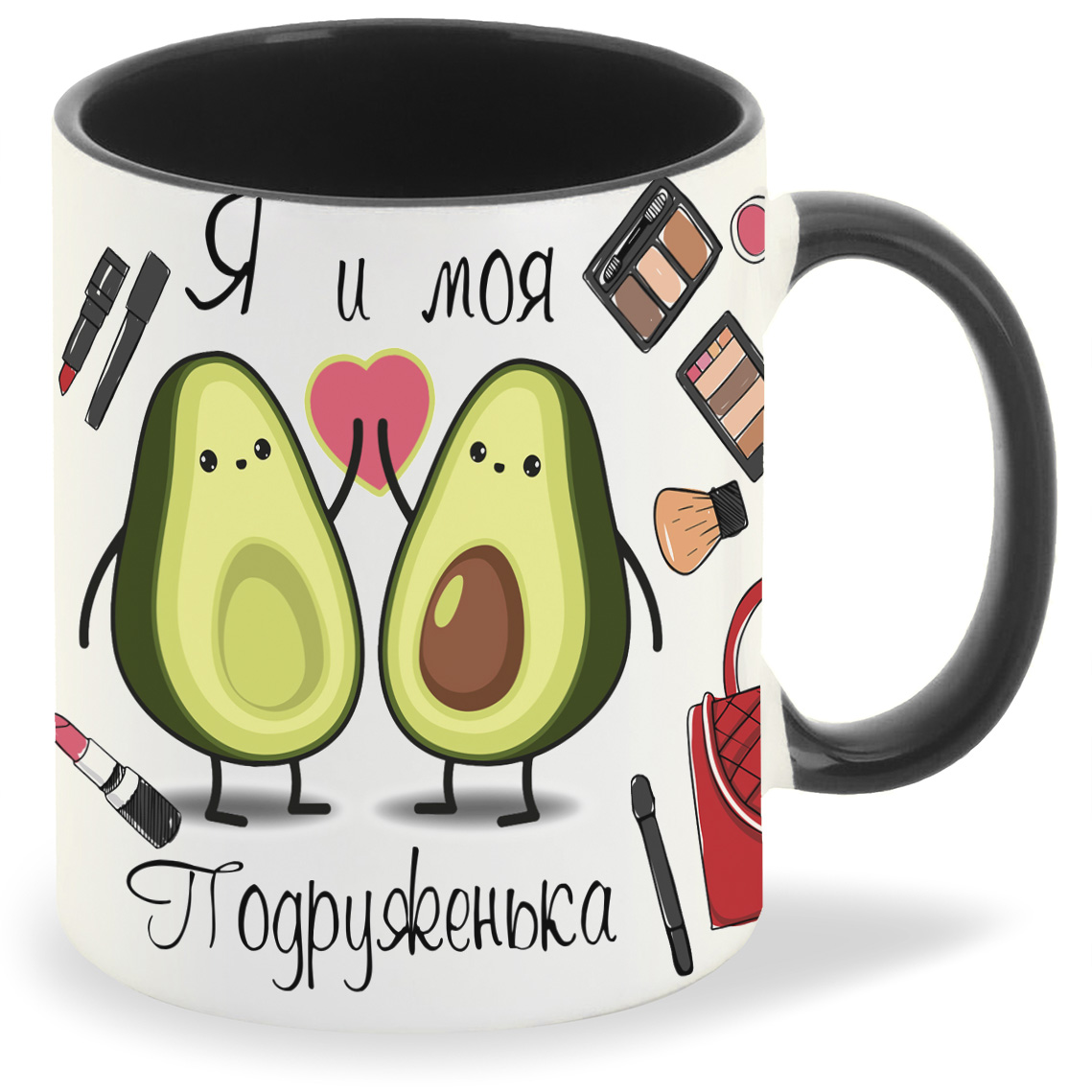 

Кружка черная CoolPodarok Я и моя подруженька