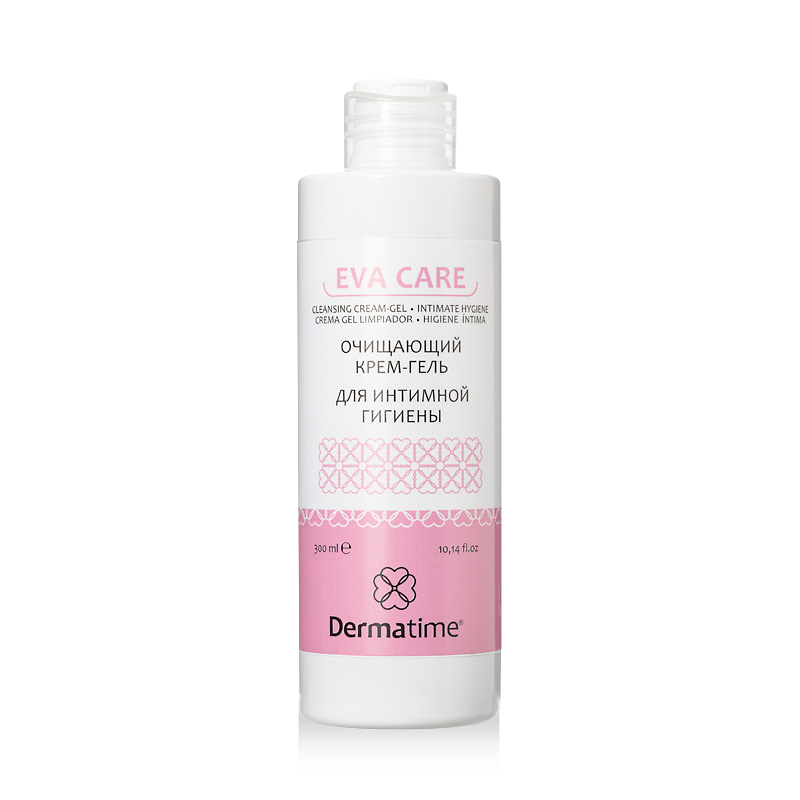 Очищающий крем-гель для интимной гигиены Dermatime Cleansing Cream-Gel Eva Care 300 мл