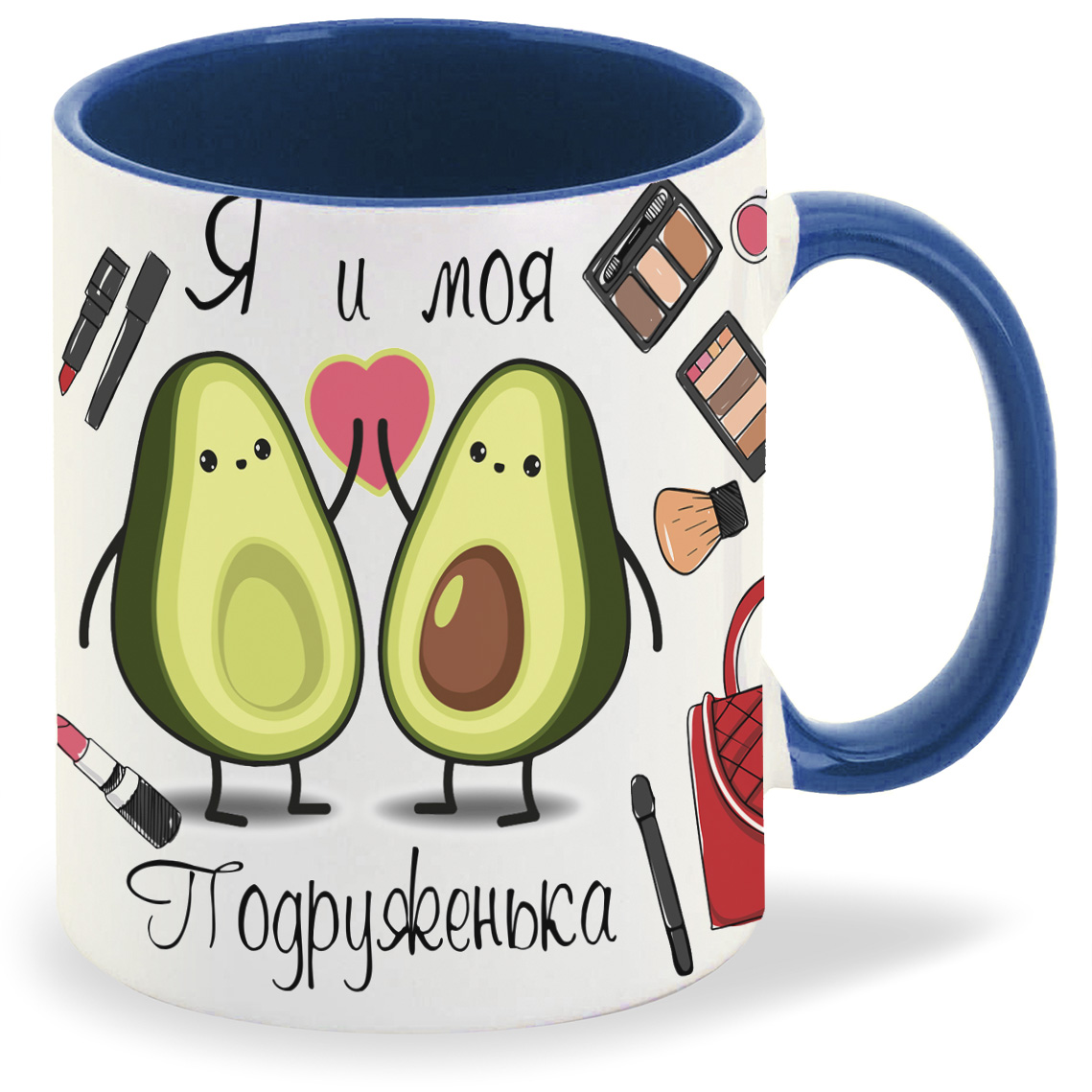 

Кружка лазурная CoolPodarok Я и моя подруженька