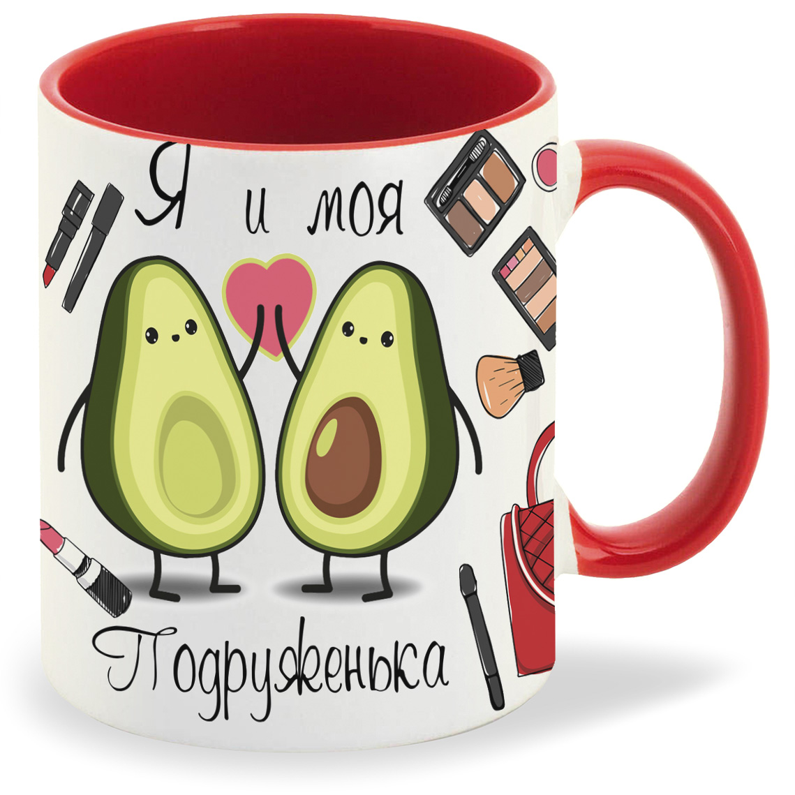 фото Кружка красная coolpodarok я и моя подруженька