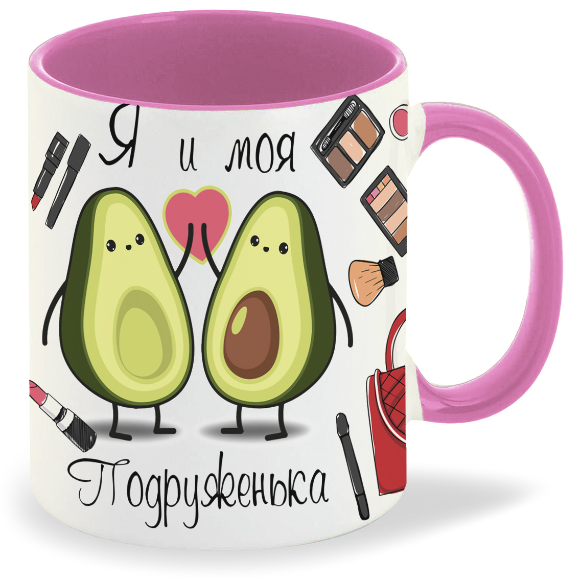 фото Кружка розовая coolpodarok я и моя подруженька