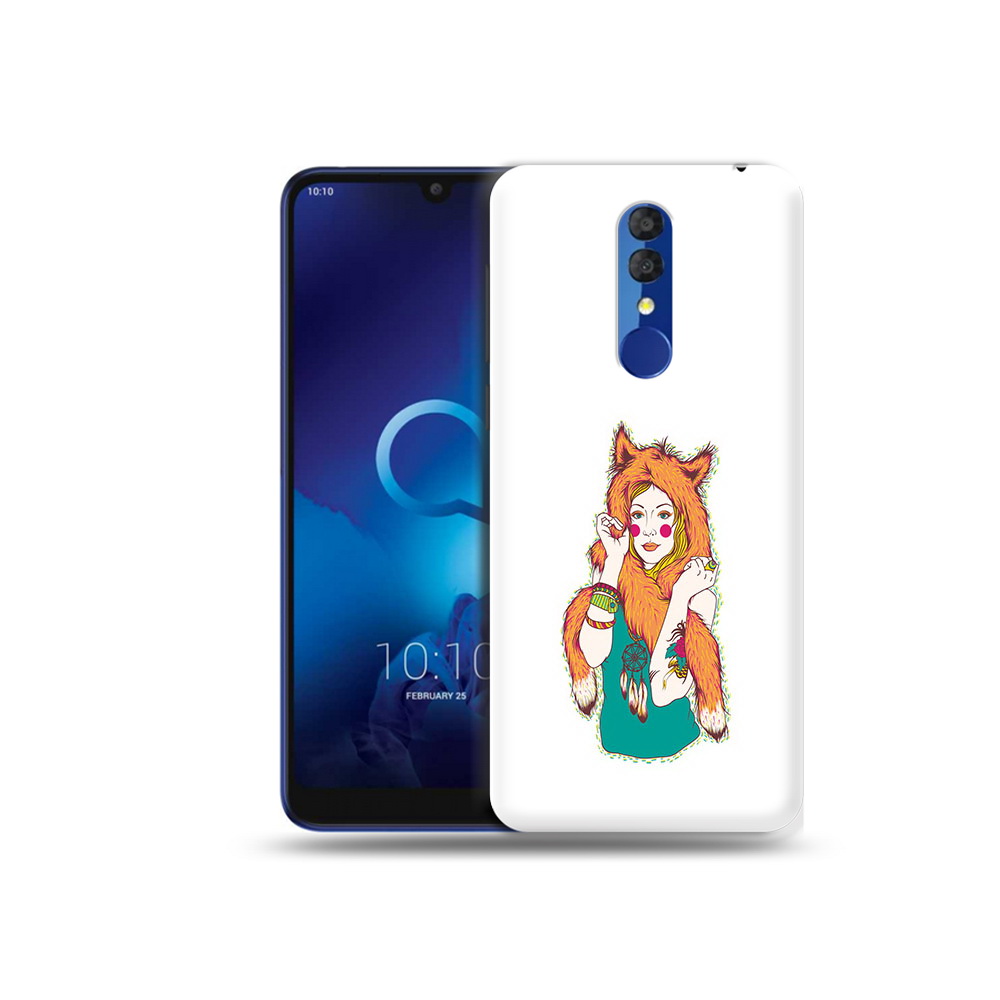 

Чехол MyPads Tocco для Alcatel 3L 5039D (2019) Девушка лиса (PT227139.667.62), Прозрачный, Tocco