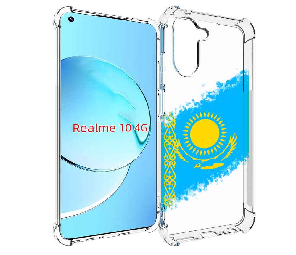 

Чехол MyPads флаг Казахстана для Realme 10, Прозрачный, Tocco