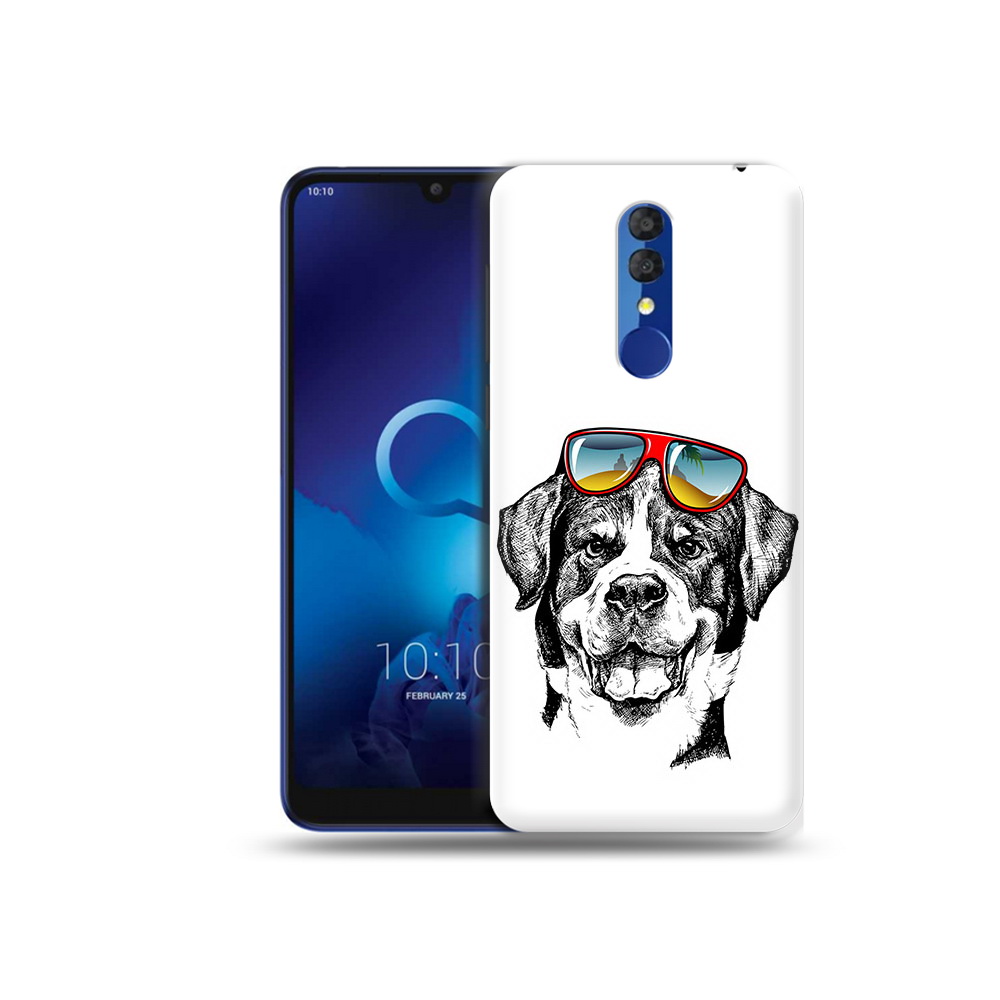 

Чехол MyPads Tocco для Alcatel 3L 5039D (2019) счастливая собака (PT227139.667.631), Прозрачный, Tocco