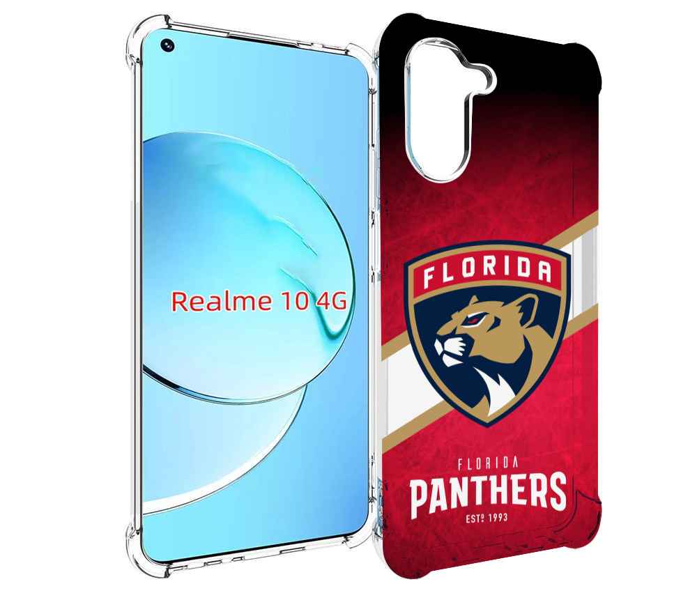 

Чехол MyPads флорида пантерс для Realme 10, Прозрачный, Tocco