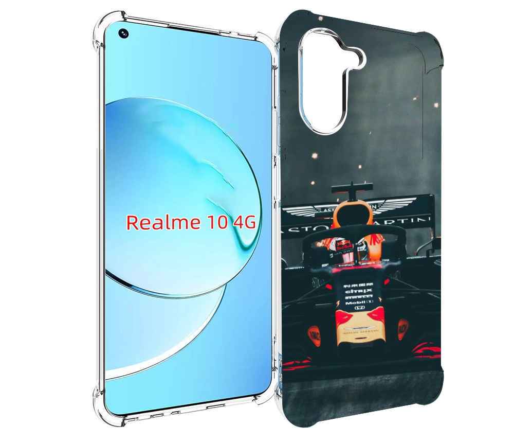 

Чехол MyPads формула 1 астон мартин для Realme 10, Прозрачный, Tocco