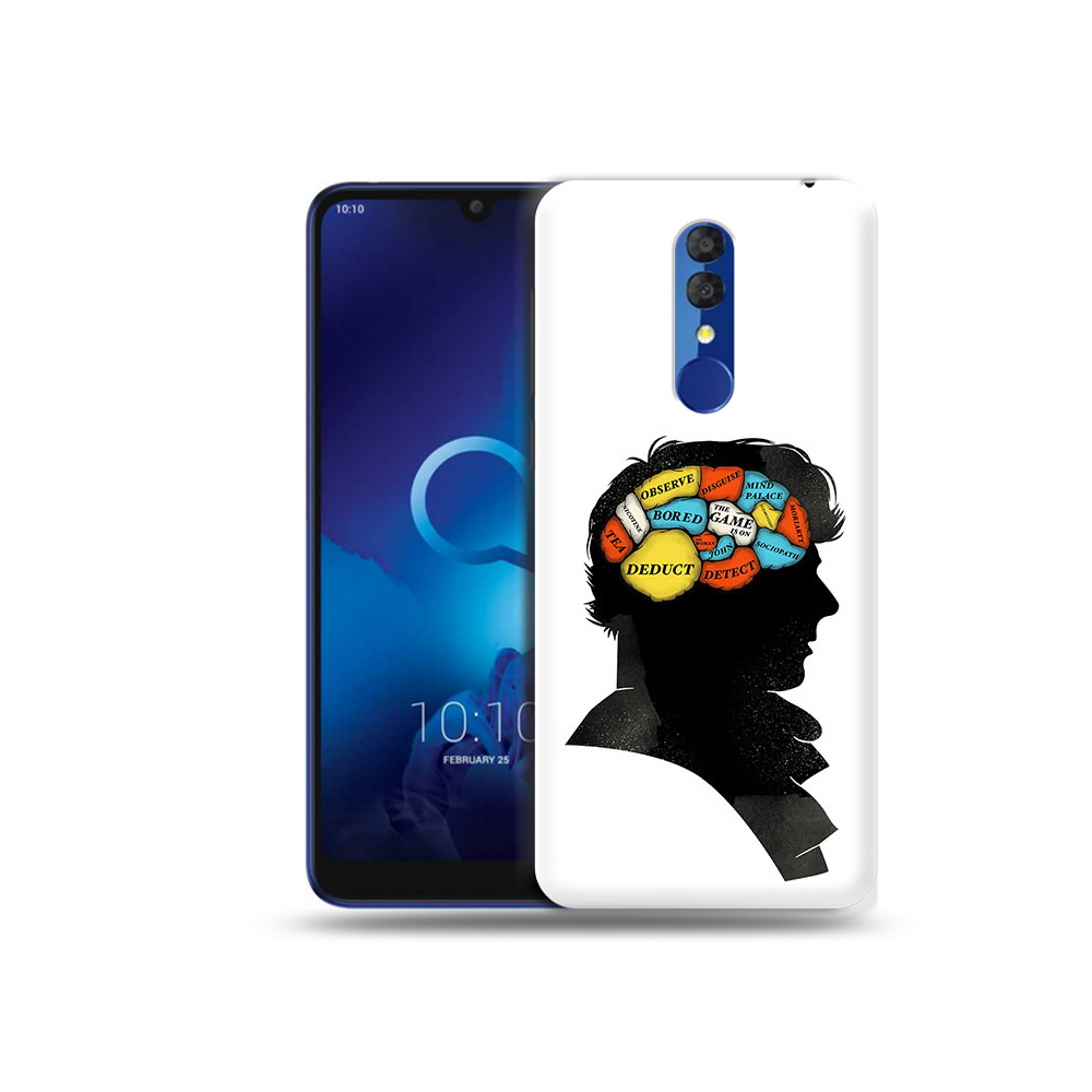 

Чехол MyPads Tocco для Alcatel 3L 5039D (2019) темный рисунок (PT227139.667.640), Прозрачный, Tocco