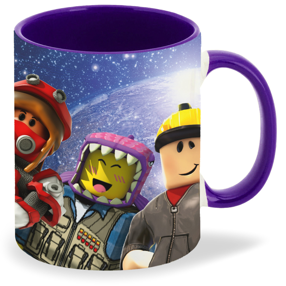 

Кружка фиолетовая CoolPodarok Игра. Roblox Планета Земля