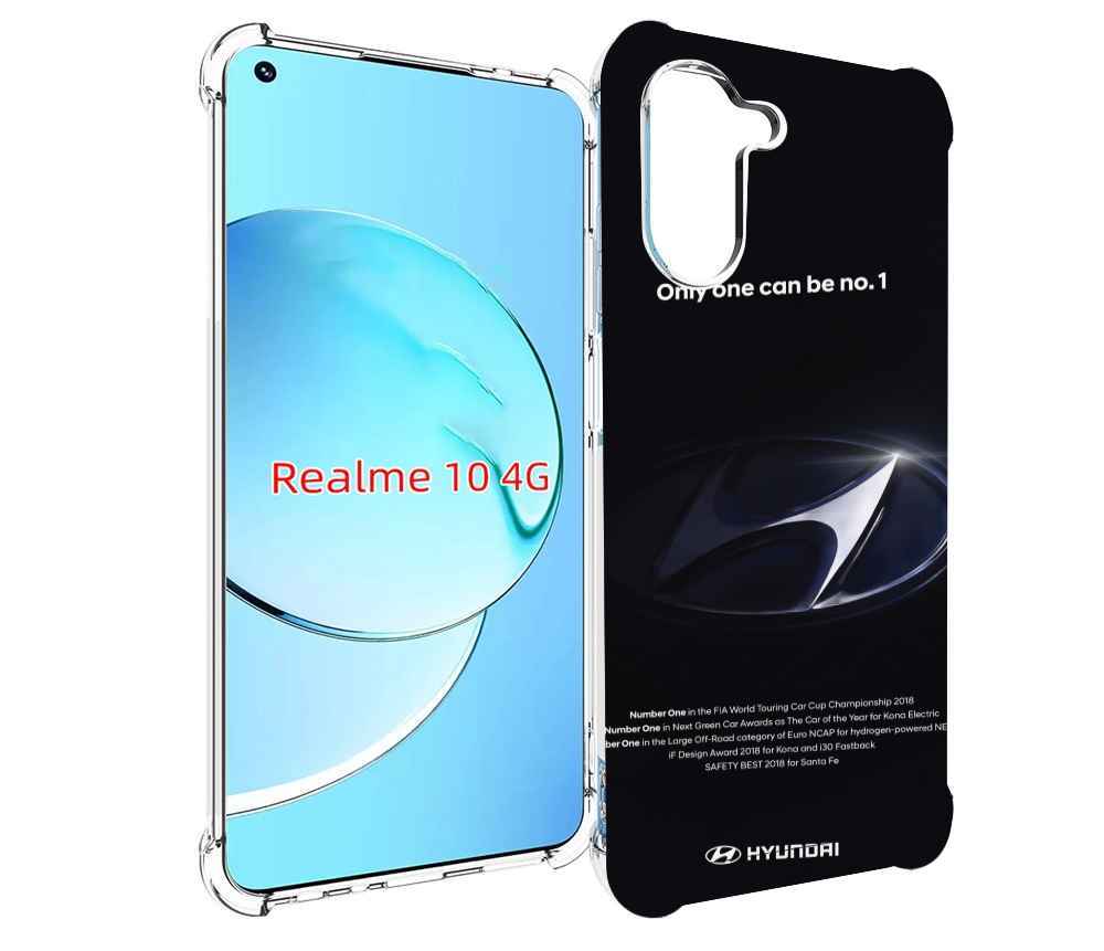 

Чехол Mypads Hyundai 3 Для Realme 10, Прозрачный, Tocco