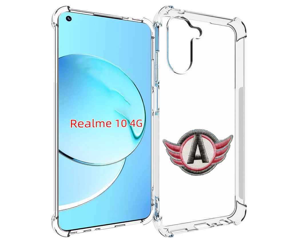 

Чехол MyPads хк автомобилист для Realme 10, Прозрачный, Tocco