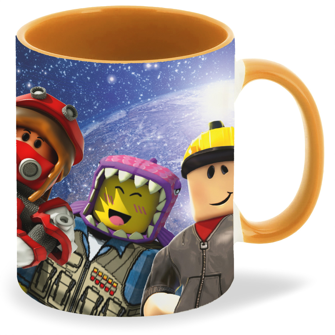 

Кружка оранжевая CoolPodarok Игра. Roblox Планета Земля