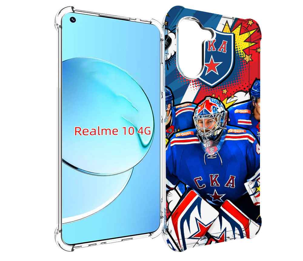 

Чехол MyPads хк ска спб мужской для Realme 10, Прозрачный, Tocco