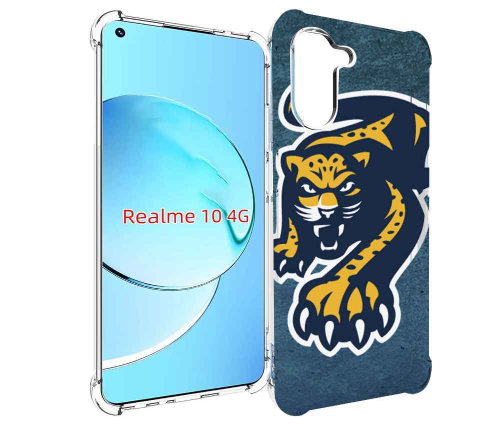 

Чехол MyPads хк сочи хоккеи для Realme 10, Прозрачный, Tocco