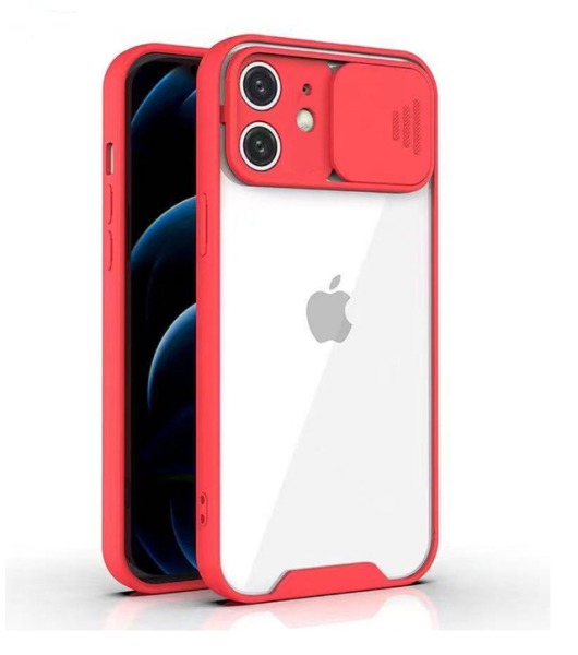 

Накладка силикон для iPhone 11 со шторкой для камеры красная, Красный, Накладка силикон для iPhone 11 со шторкой для камеры