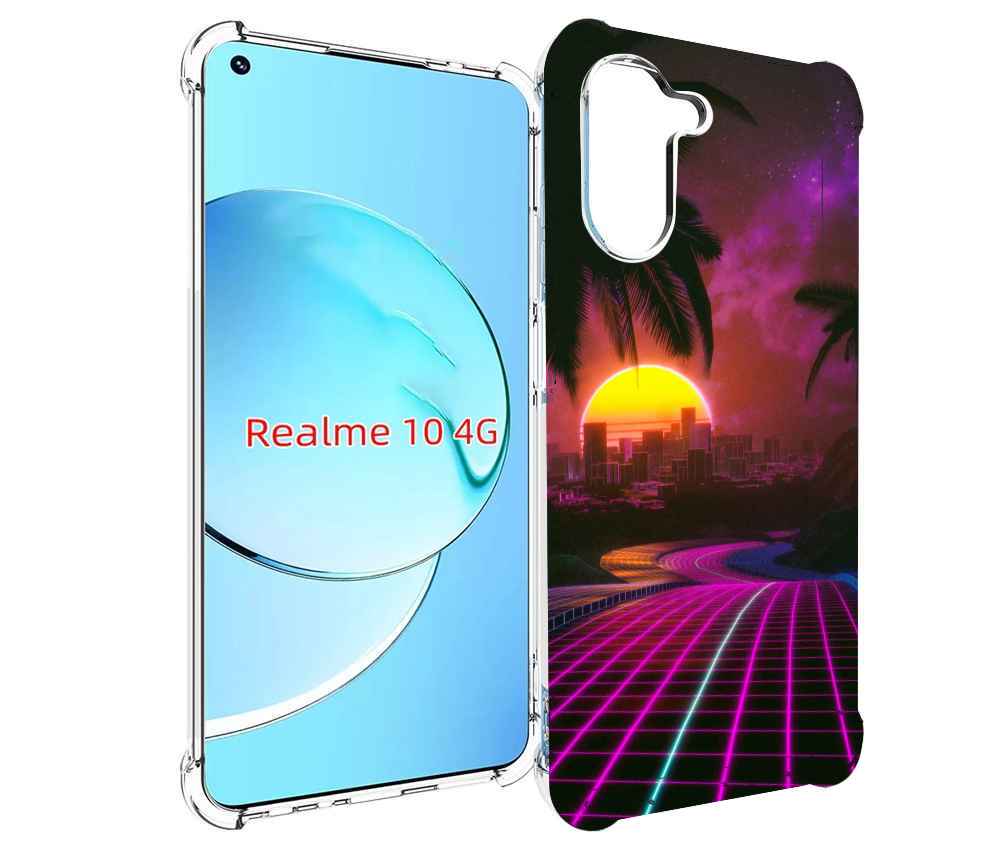 

Чехол MyPads хотлайнмайами 2 для Realme 10, Прозрачный, Tocco