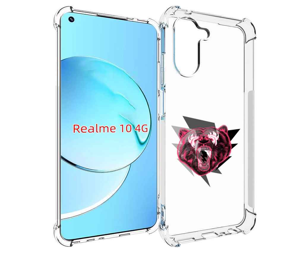 

Чехол MyPads грозовой медведь для Realme 10, Прозрачный, Tocco