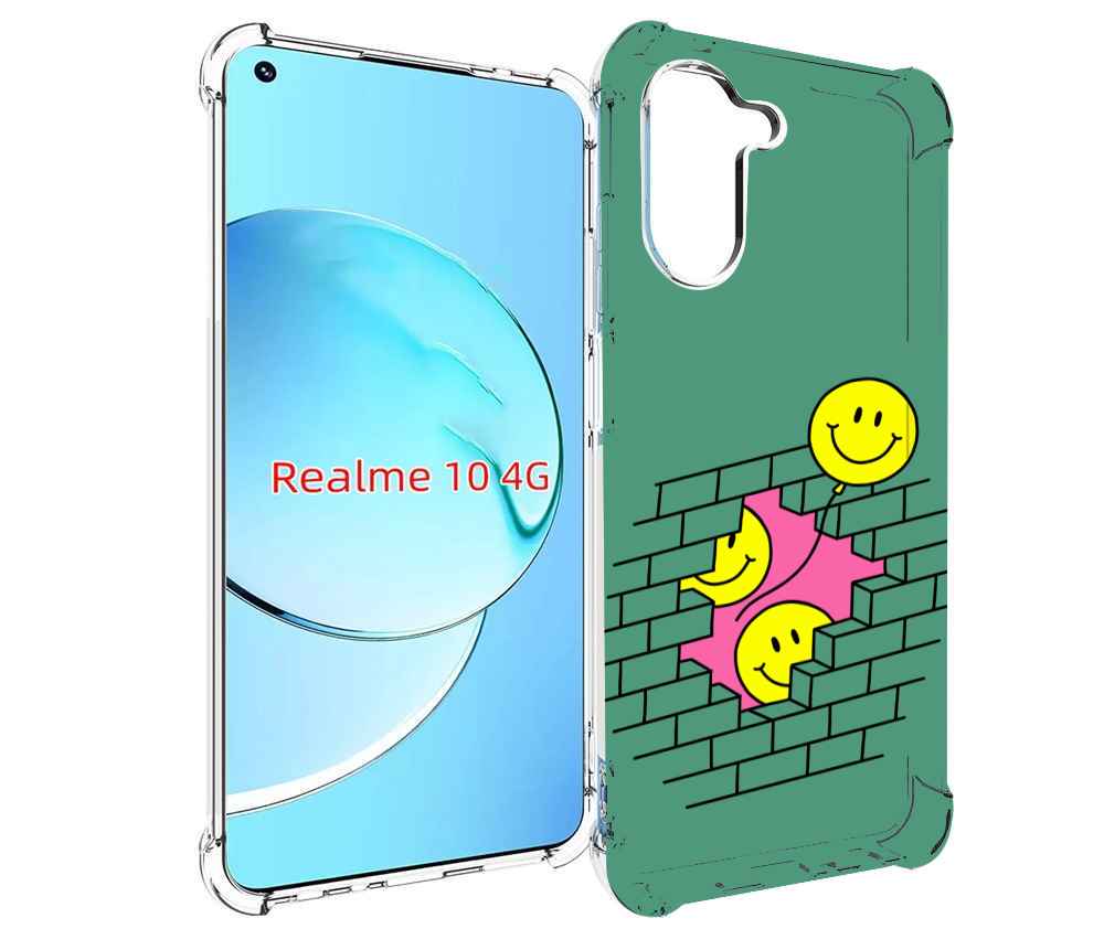 

Чехол MyPads шарики в стене для Realme 10, Прозрачный, Tocco