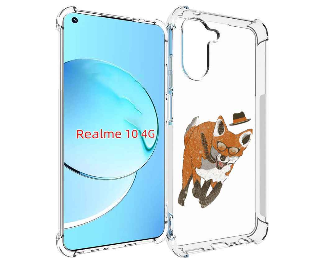 

Чехол MyPads шустрый лис для Realme 10, Прозрачный, Tocco