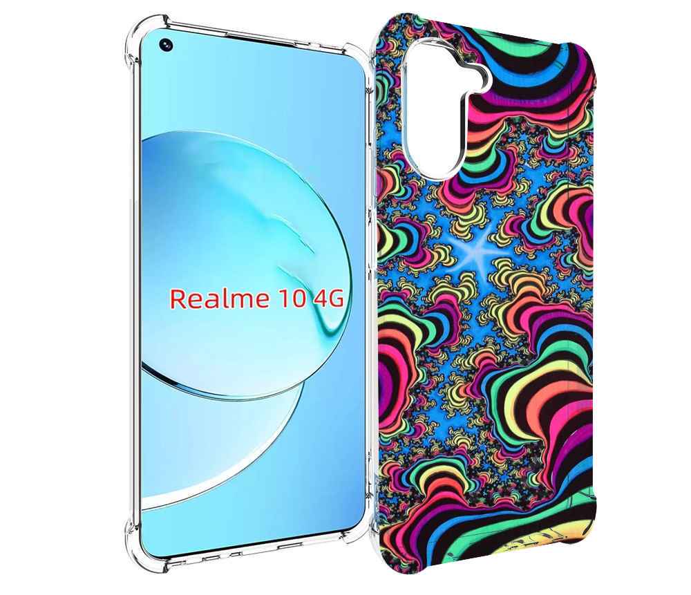 

Чехол MyPads щупальца иллюзия для Realme 10, Прозрачный, Tocco