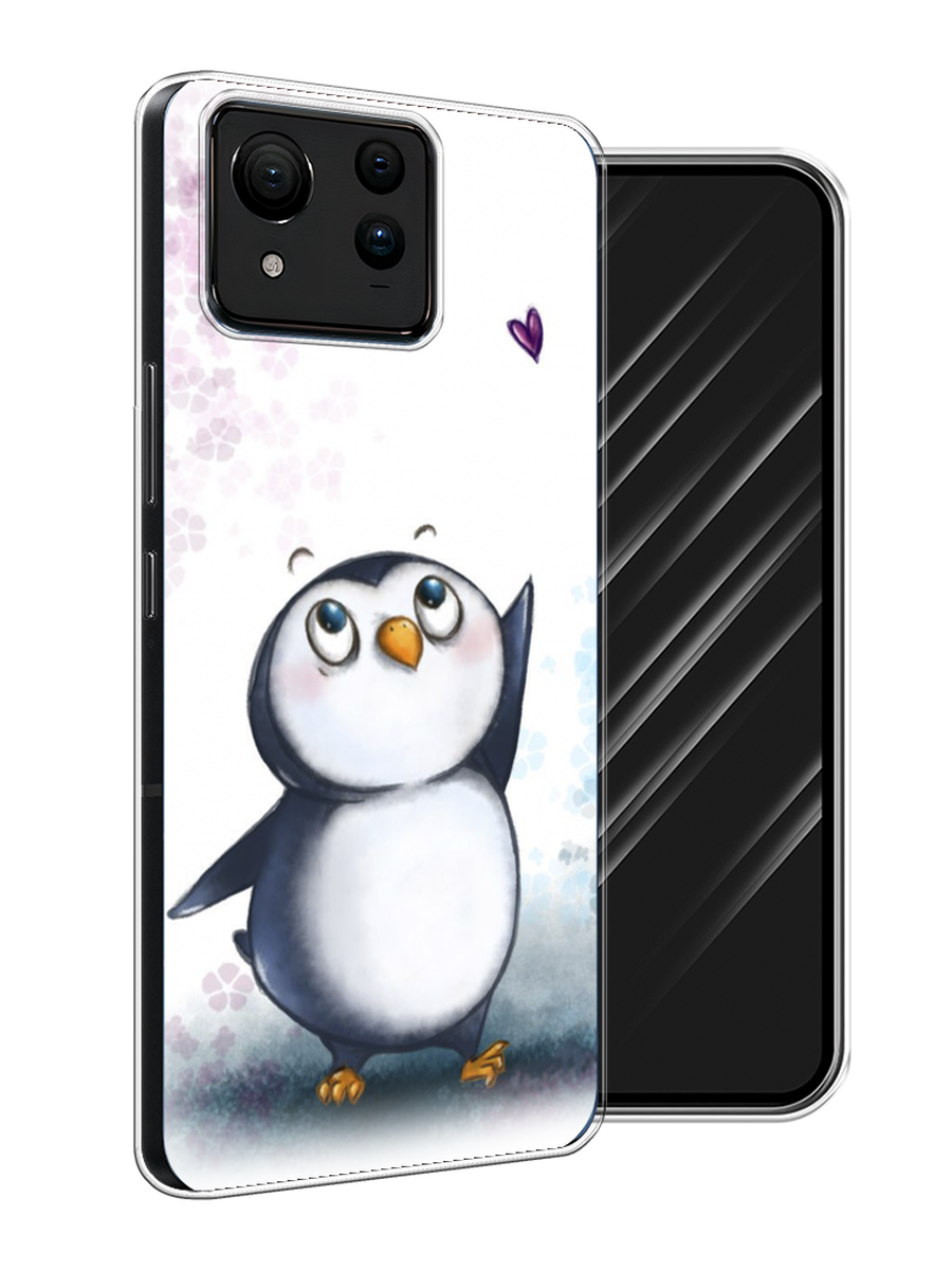 

Чехол Awog на Asus ZenFone 11 Ultra "Пингвин и сердечко", Белый, 45250-1