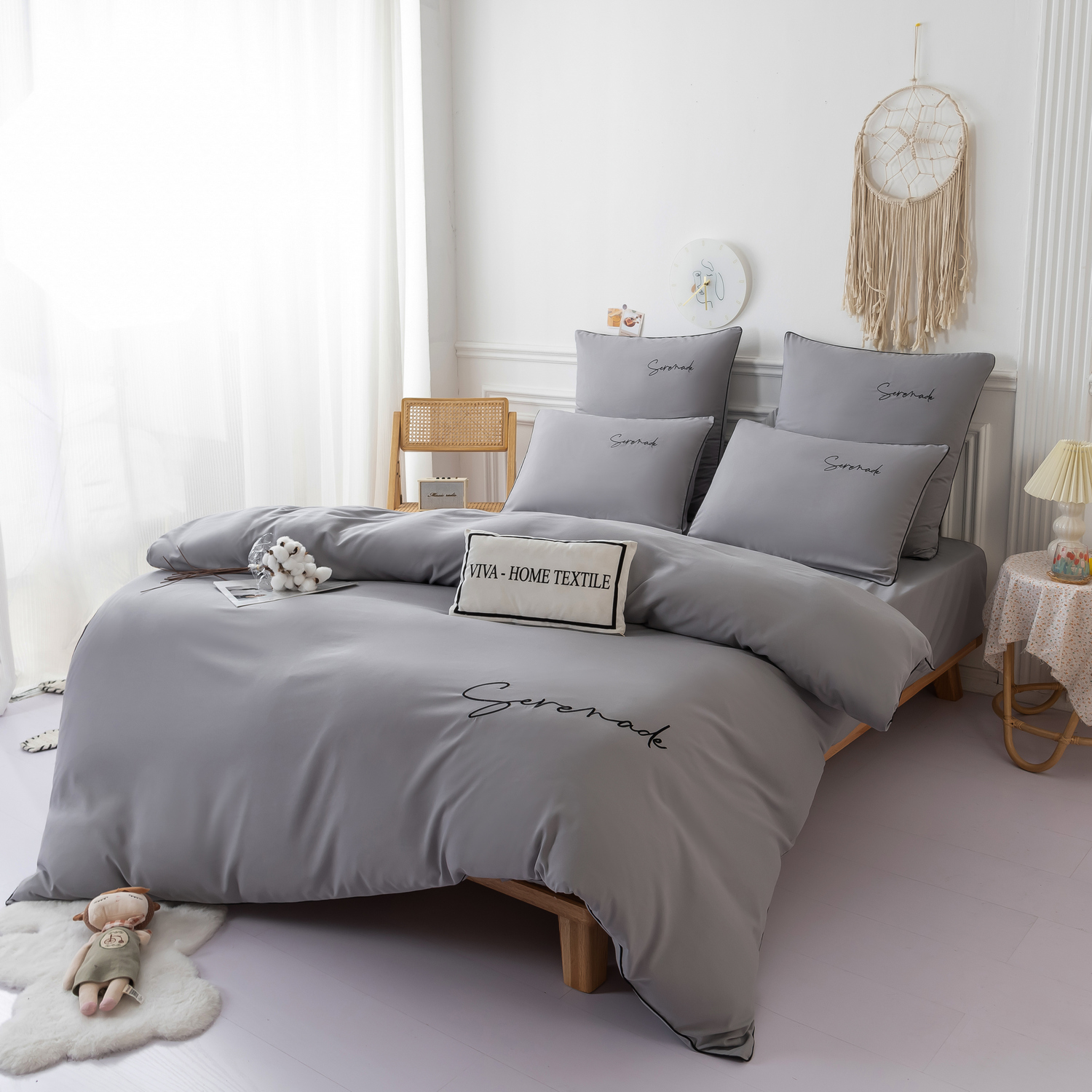 

Комплект постельного белья VIVA-HOME TEXTILE Евро, сатин хлопок, CH