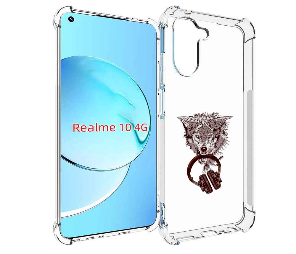 

Чехол MyPads дикий волк для Realme 10, Прозрачный, Tocco