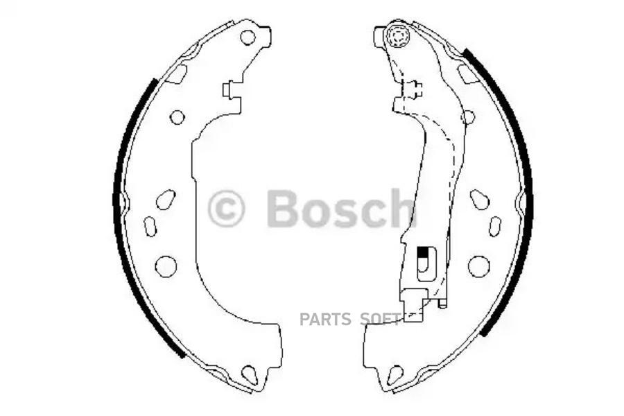 

Тормозные колодки Bosch барабанные Premium 1 986487717