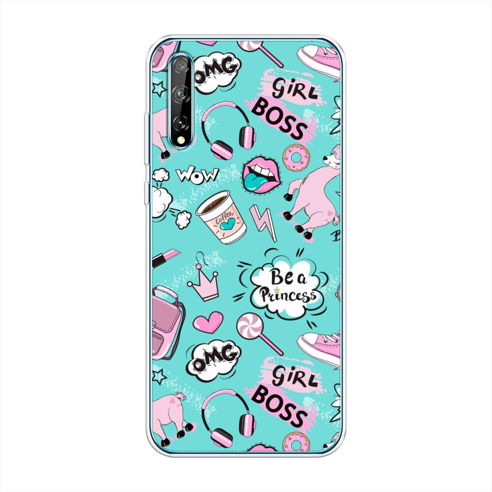 

Чехол Awog на Huawei Y8p "Стильная лама", Голубой;белый;розовый, 6103450-1