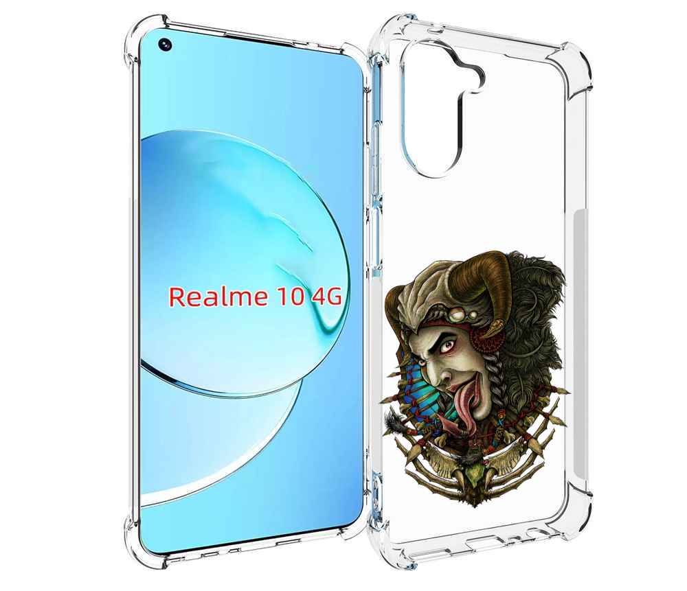 

Чехол MyPads длинный язык для Realme 10, Прозрачный, Tocco
