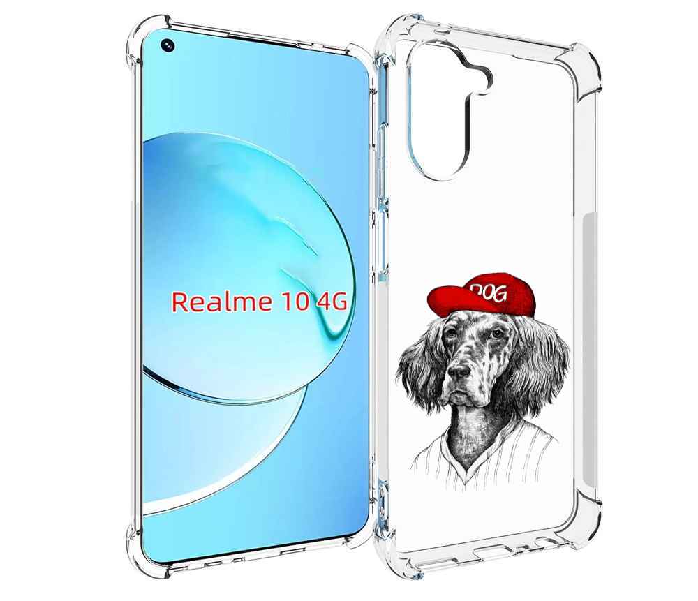 

Чехол MyPads дог для Realme 10, Прозрачный, Tocco