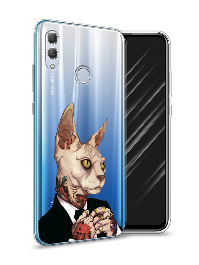 

Чехол Awog на Honor 10 Lite "Татуированный сфинкс", Бежевый;черный;красный, 67550-7