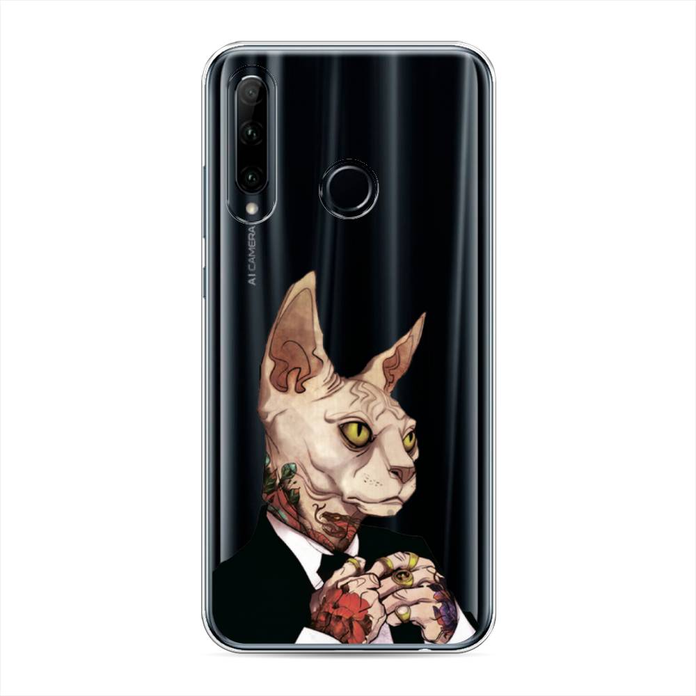 

Чехол Awog на Honor 10i "Татуированный сфинкс", Бежевый;черный;красный, 68850-7
