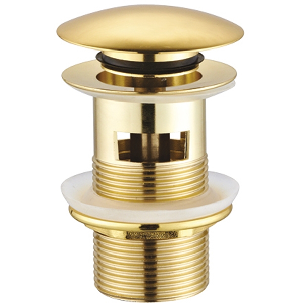 Донный клапан Creavit SF031G click-clack Золото донный клапан raiber