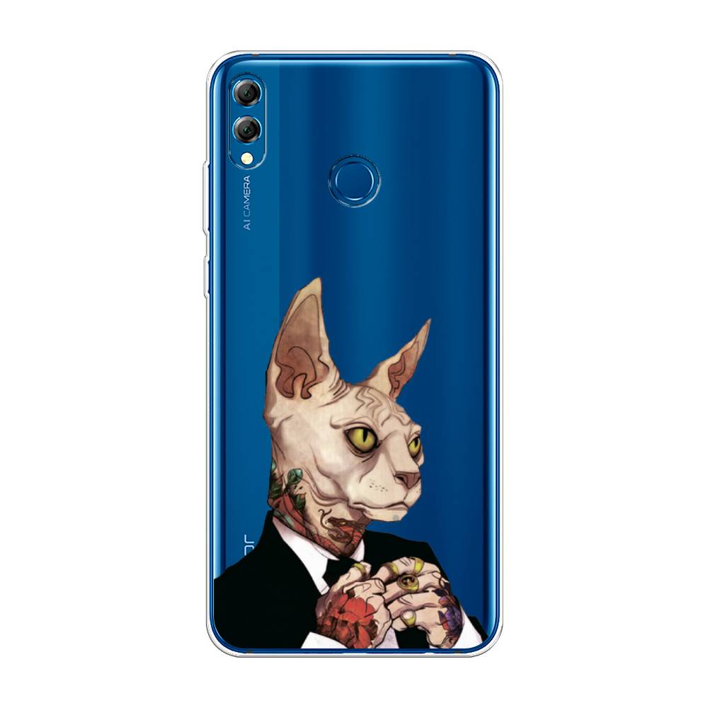 

Чехол Awog на Honor 8X Max "Татуированный сфинкс", Бежевый;черный;красный, 66550-7