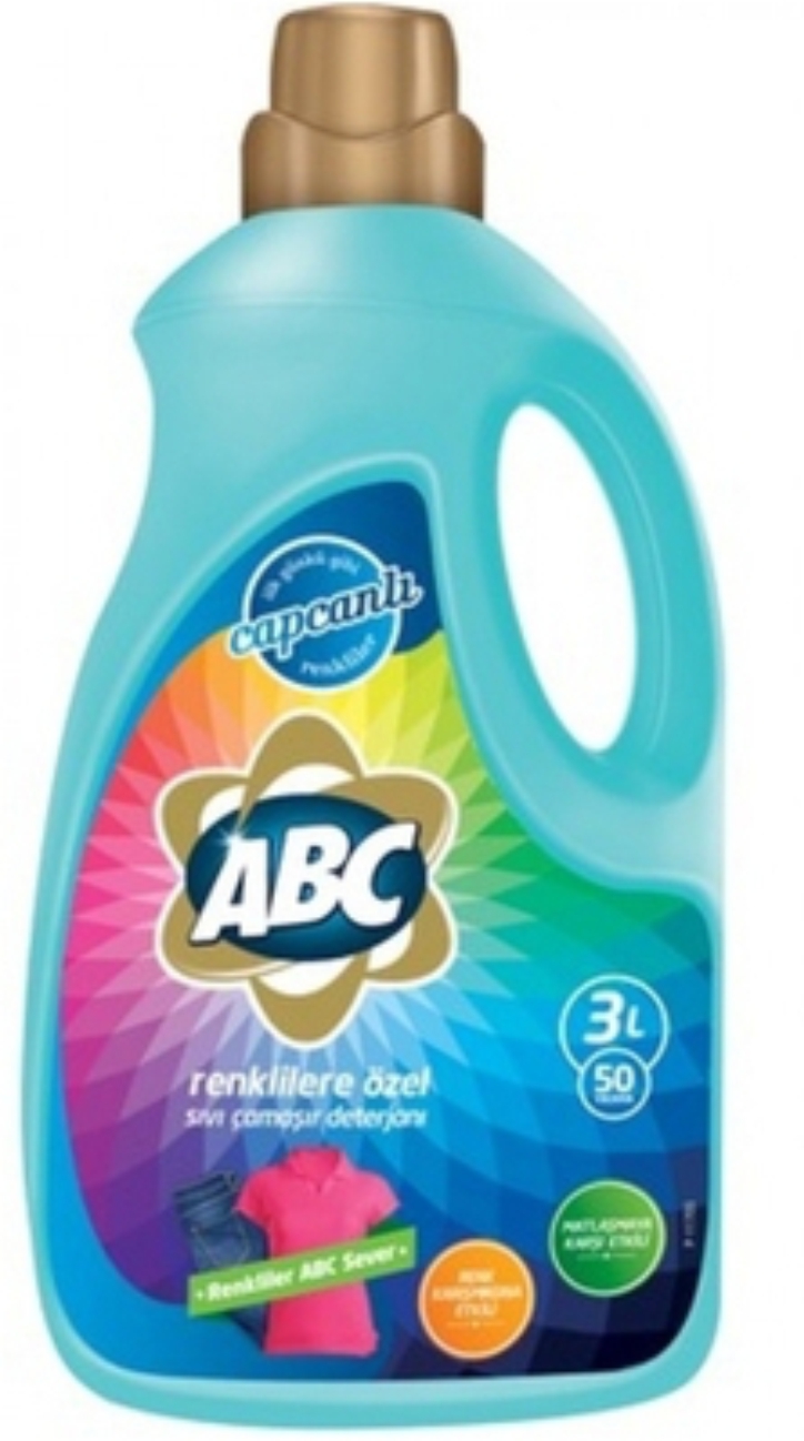 

Средство для стирки жидкое ABC для цветных тканей гель-концентрат 2,7 л