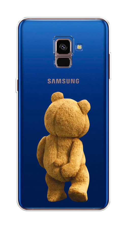 

Чехол на Samsung Galaxy A8 2018 "Медвежья спина", Коричневый;прозрачный, 25450-1