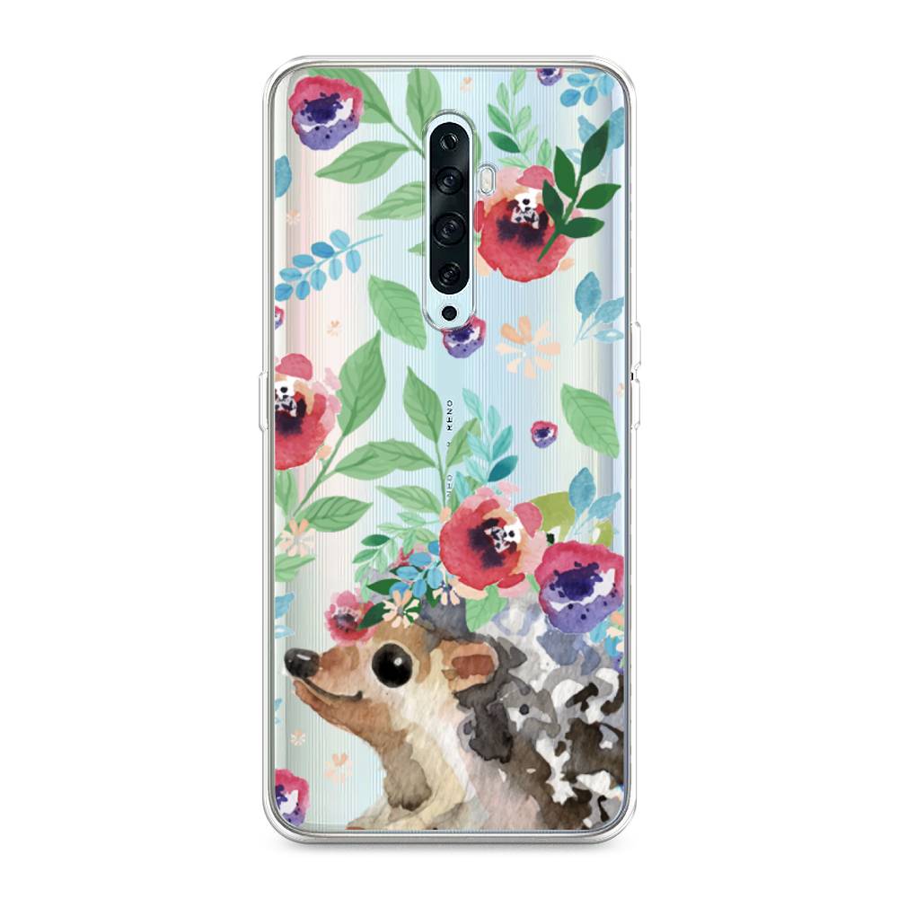 

Чехол Awog на Oppo Reno 2Z "Ежик в цветах акварель", Разноцветный, 251850-2