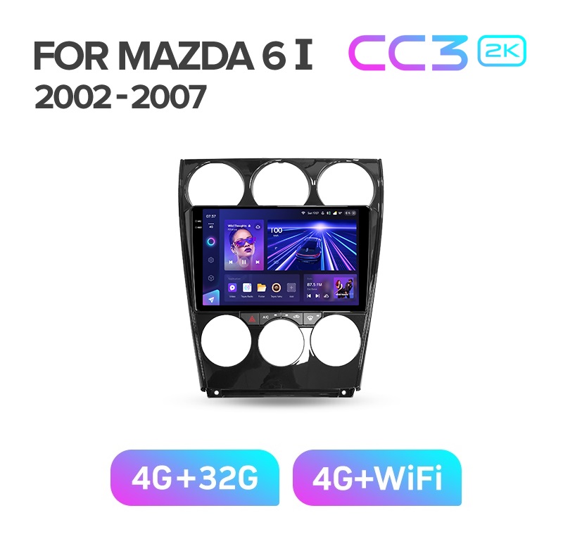 Магнитола TEYES CC3 2K MAZDA 6 GG 2002-2007 г 432ГБ 3489000₽
