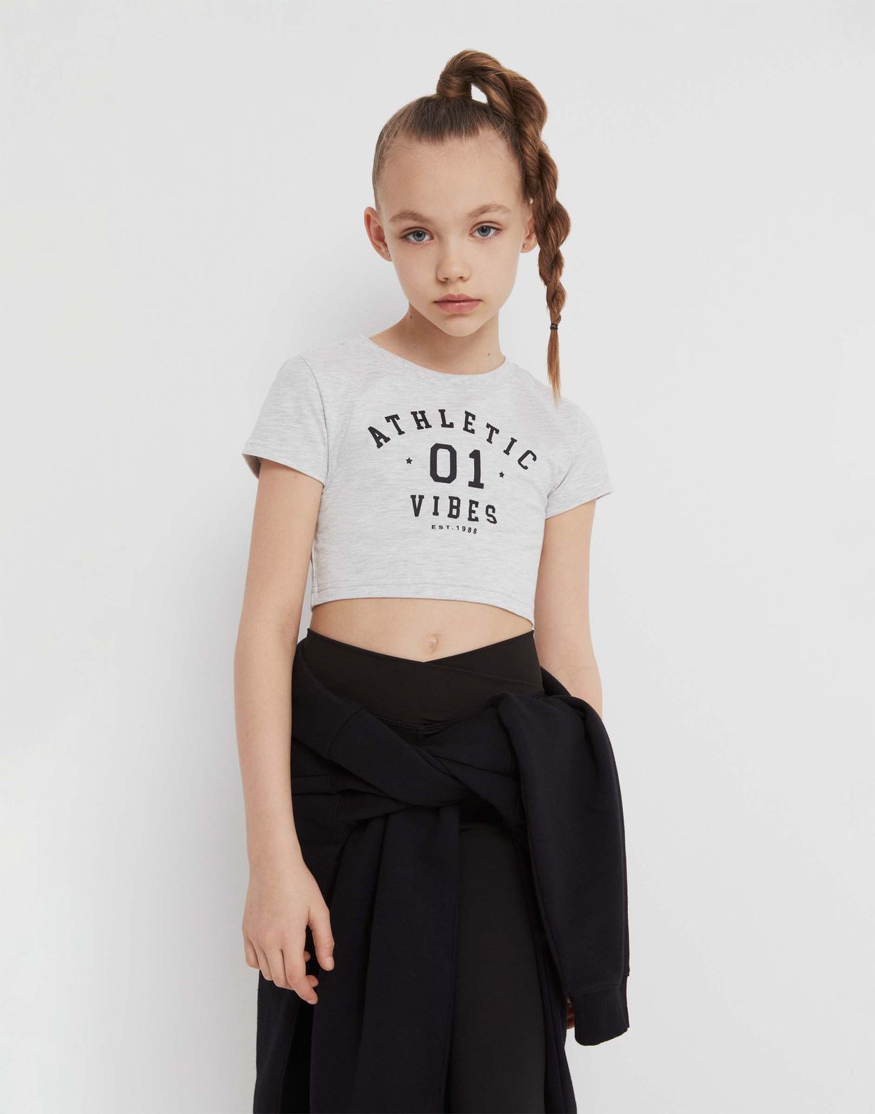 

Футболка детская Gloria Jeans GRT000450, серыймеланж, 170, Серый, GRT000450