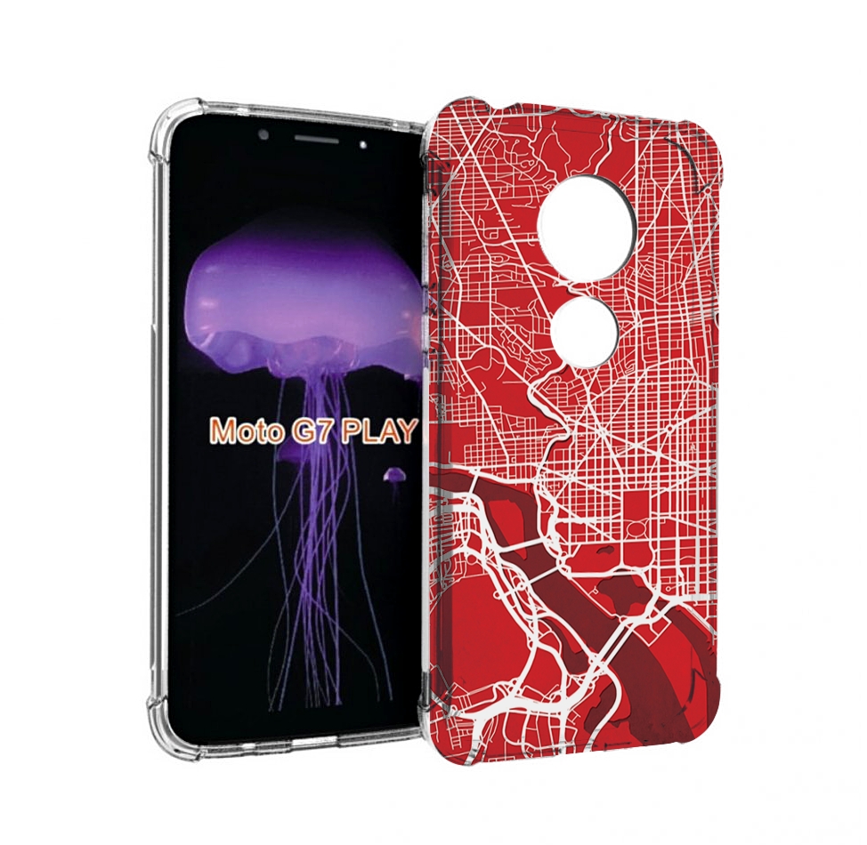 

Чехол MyPads векторная-карта для Motorola Moto G7 Play, Прозрачный, Tocco
