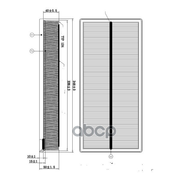фото Фильтр воздушный doubleforce double force арт. dfa1168