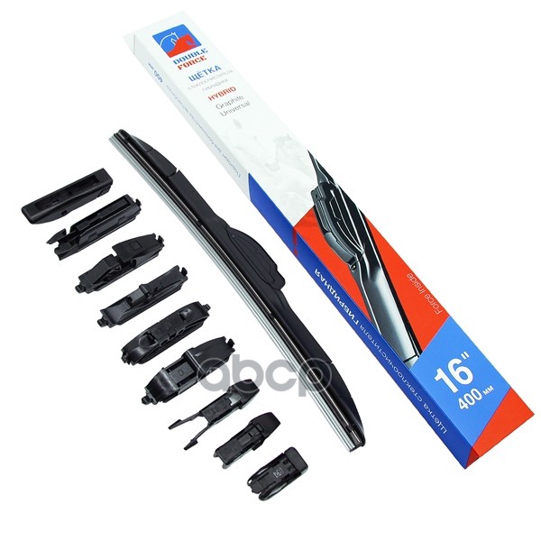 фото Щетка стеклоочистителя гибридная double force 400 мм (16") double force арт. dfhy16