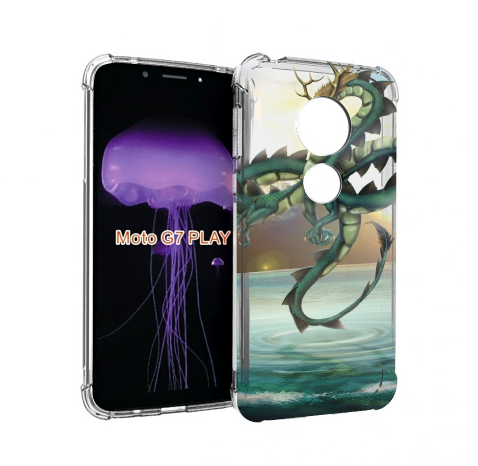 

Чехол MyPads водяной-дракон для Motorola Moto G7 Play, Прозрачный, Tocco