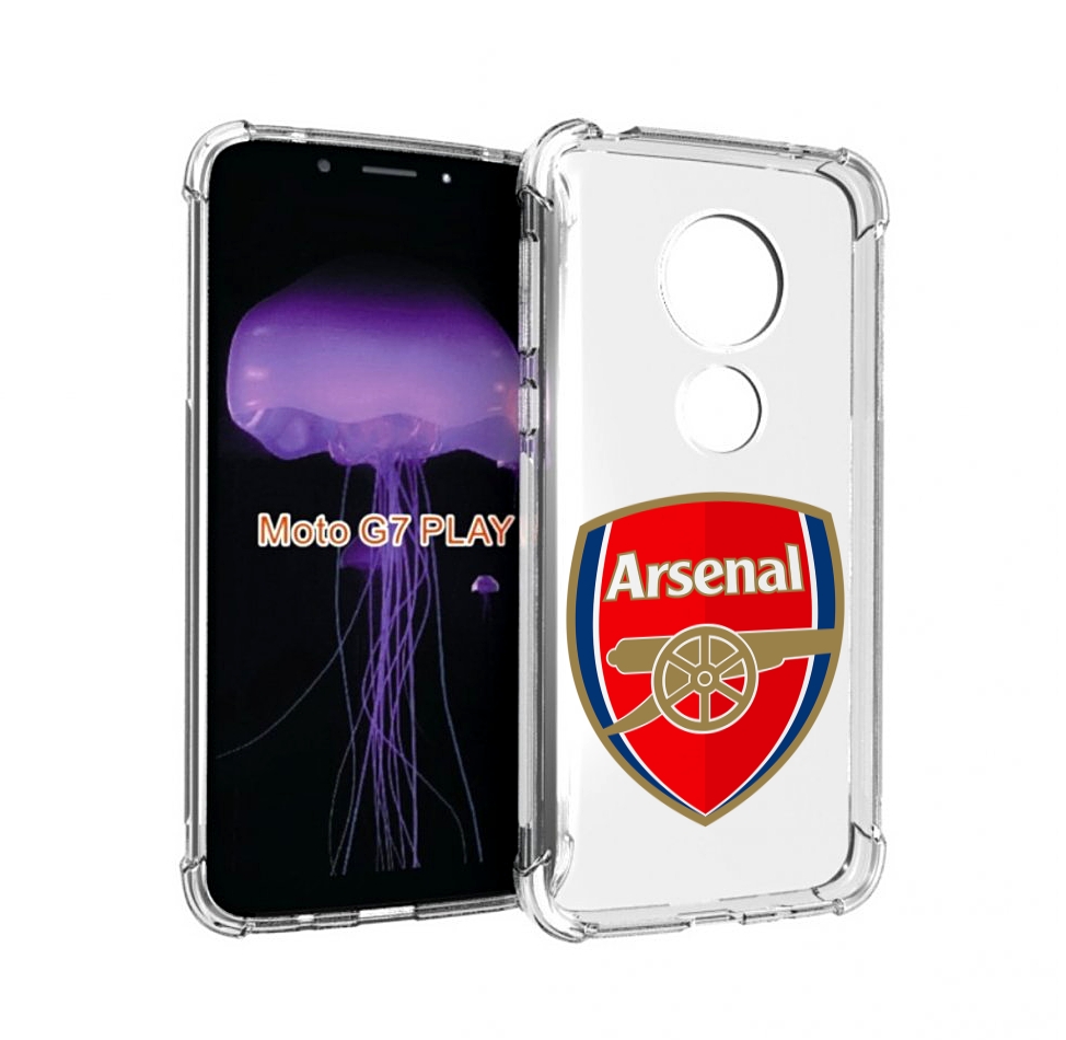 

Чехол MyPads ФК Арсенал логотип для Motorola Moto G7 Play, Прозрачный, Tocco