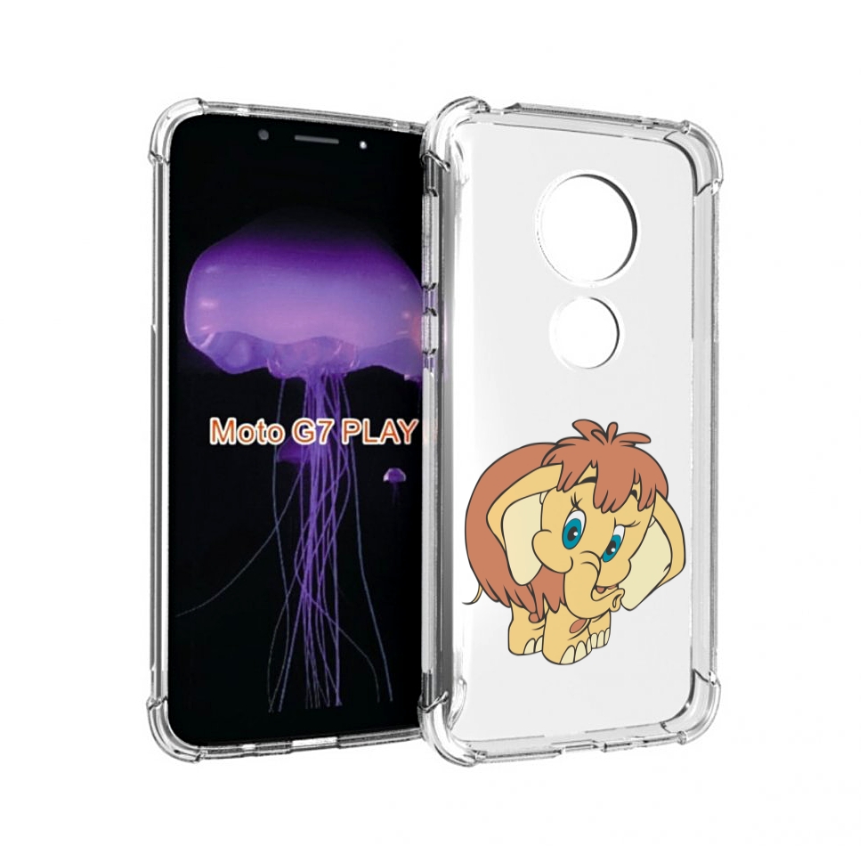 

Чехол MyPads волосатый-слоник детский для Motorola Moto G7 Play, Прозрачный, Tocco