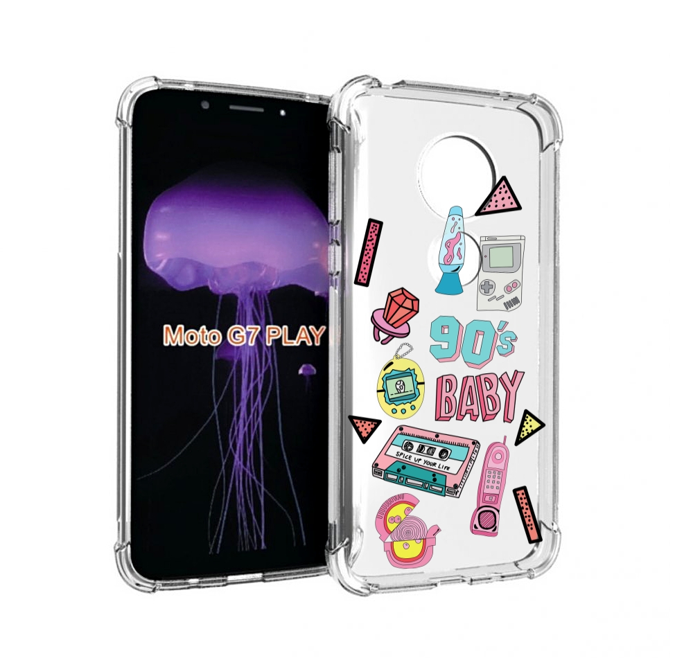 

Чехол MyPads гаджеты-90х для Motorola Moto G7 Play, Прозрачный, Tocco