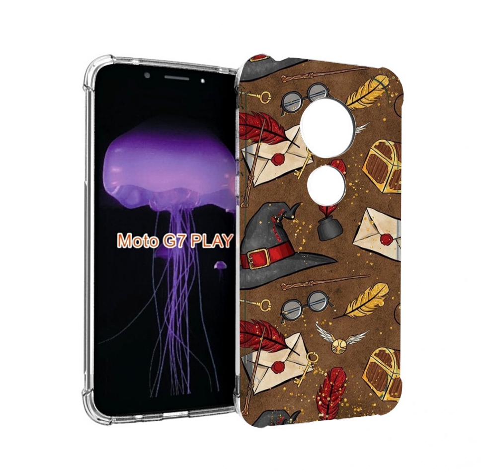 

Чехол MyPads гарри-поттер-вайб для Motorola Moto G7 Play, Прозрачный, Tocco