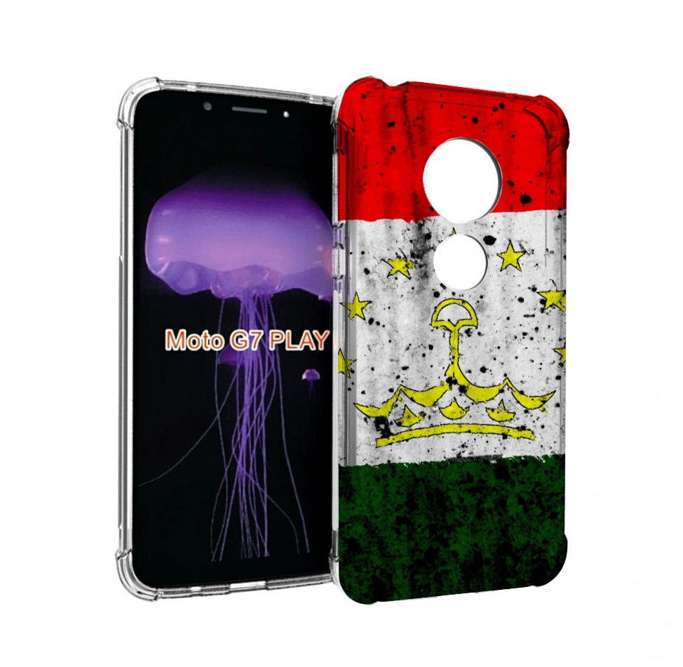 

Чехол MyPads герб флаг таджикистан для Motorola Moto G7 Play, Прозрачный, Tocco